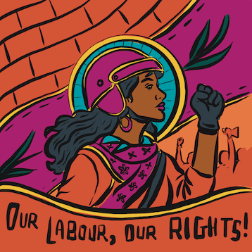 Enamel Pin Design for APWLD's Labour programme for the 114th International Labour Conference (ILC), 2026